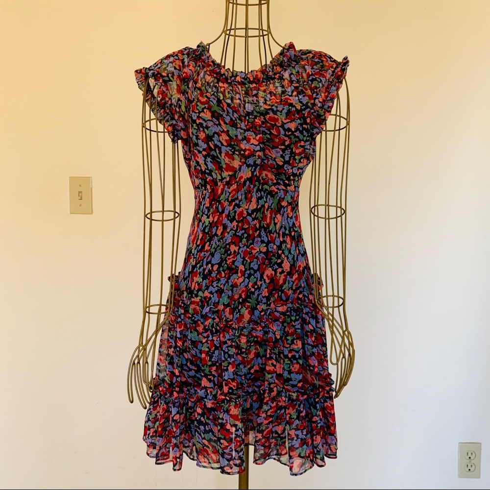 Miss Closet Floral Print Dress
